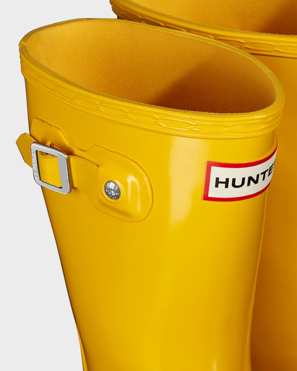 Kids Hunter Rain Boots Yellow - Original Big Gloss - 2378156-GM